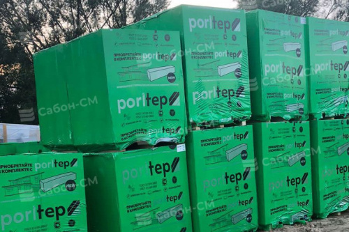 Газобетонные стеновые блоки Poritep 625х250х500, D600