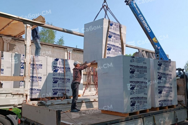 Блок газобетонный Могилевский КСИ 600х400х200 стеновой, D400